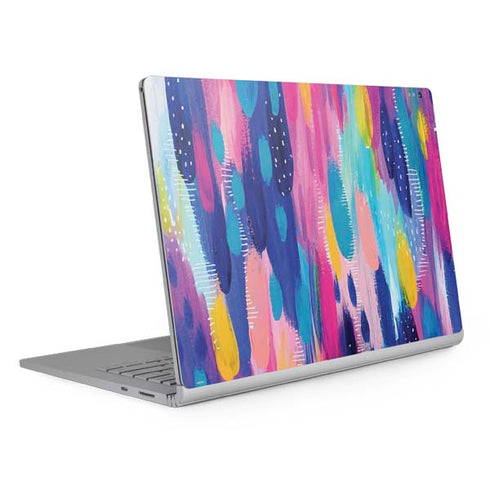 Etta Vee Pink Sparkle Brush Stroke Surface Book 2 13.5in Skin